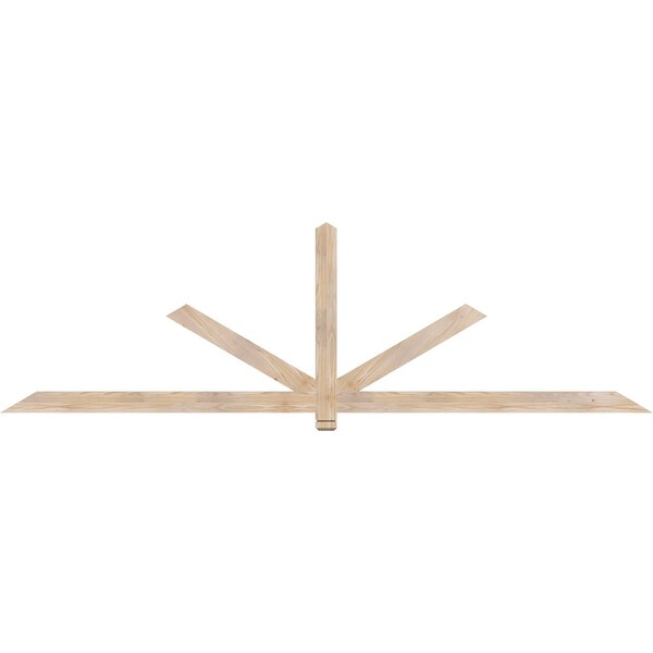 Ekena Millwork Kennewick Smooth Timber Gable Bracket, Douglas Fir, 108"W x 31 1/2"H x 1 1/2"D x 3 1/2"F, 7/12 Pitch GBW108X31X0204KEN00SDF - main